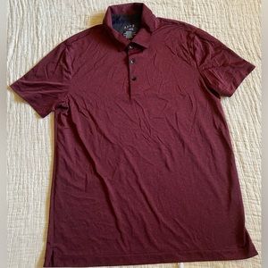 Apt. 9 Polo Shirt Size Medium Mens Smart Temp Short Sleeve Red 100% Polyester